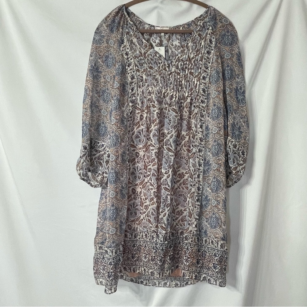 Joie women’s floral sheer mini dress. NWT. Size Medium.Salmon colored lining.
